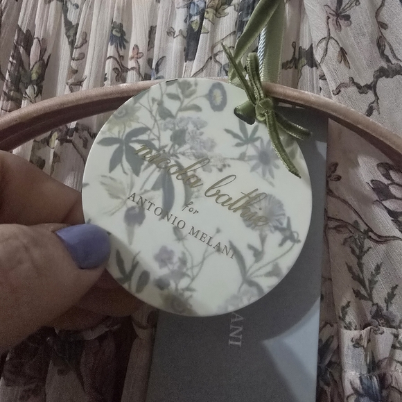 NWT Nicola Bathie/Antonio Melani Claire Floral Chiffon Tiered Ruffle Midi Dress. - Picture 14 of 16